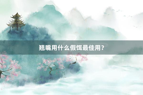 翘嘴用什么假饵最佳用？